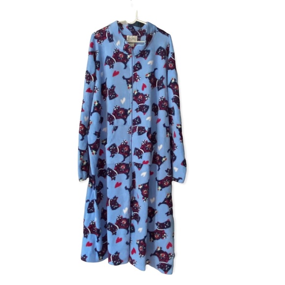 Cozee Corner Dog Print Robe Plus Size 3X Womans - Picture 3 of 8